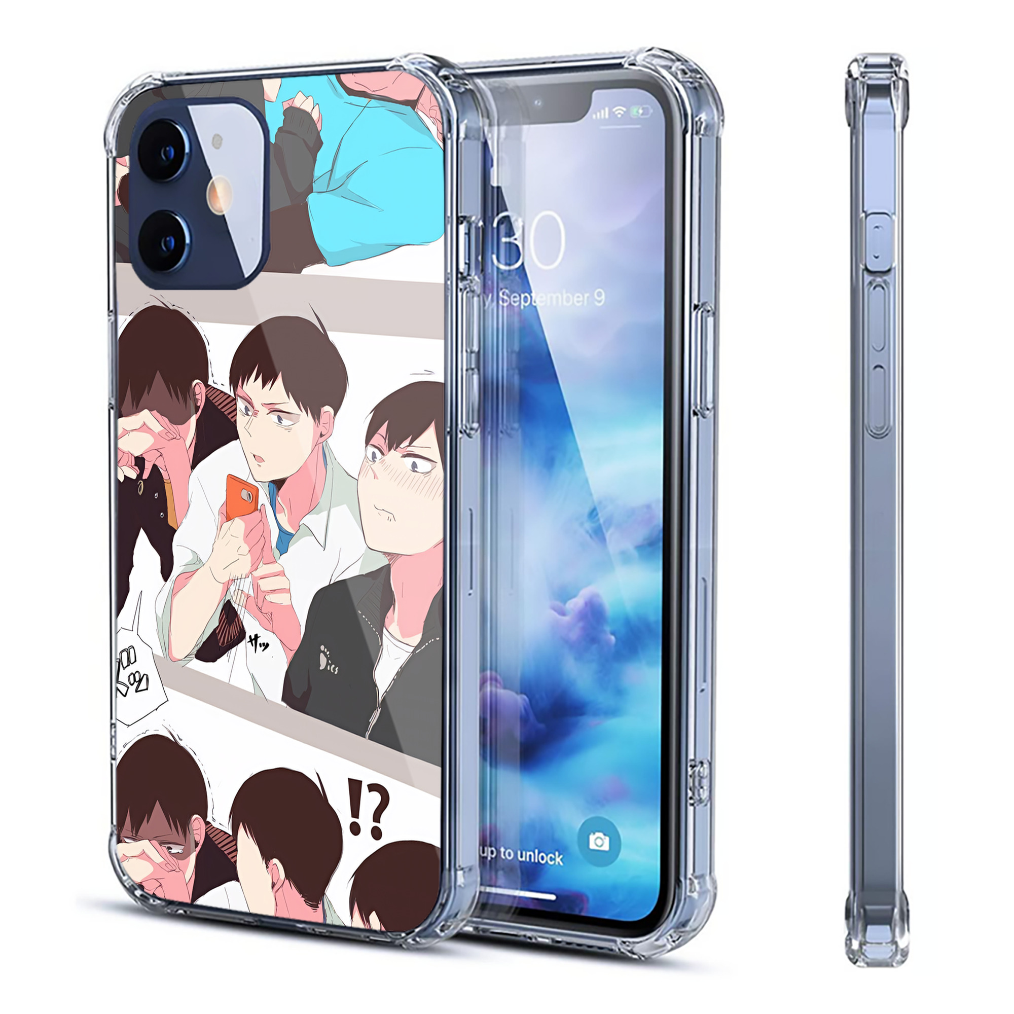 （画像用） ハイキュー!! Haikyu!! 【iPhone 12シリーズ対応】透明スマホケース（クリアソフトケース）